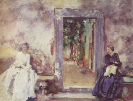 The Garden Wall, John Singer Sargent